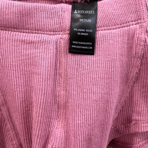 BODYAWARE NEW So Soft Eco Ribbed Pink Boxer Brief Medium Body Aware - Picture 10 of 16